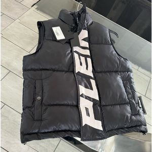 PHILIPP PLEIN  padded high neck logo gilet. NWT